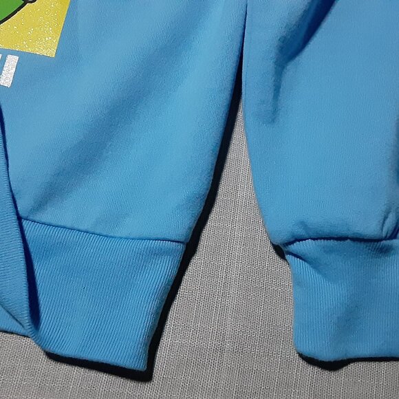 Nintendo Super Mario Kids Girl's Boy's Long Sleeve Fleece Sweatshirt Blue S 6-6X - Picture 6 of 10